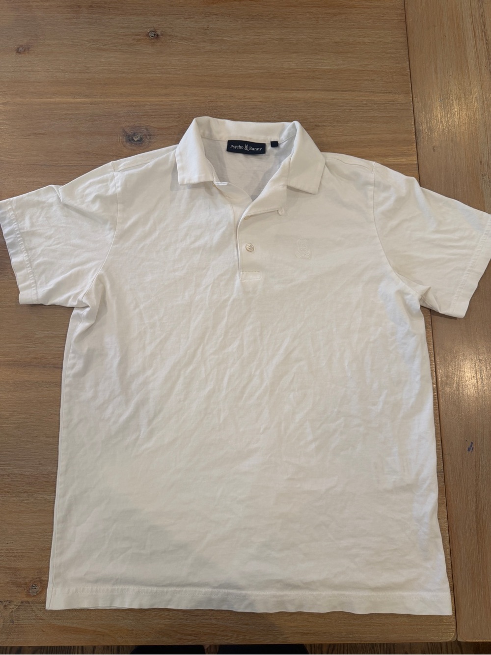 Psycho Bunny Men's White Short-Sleeve Polo